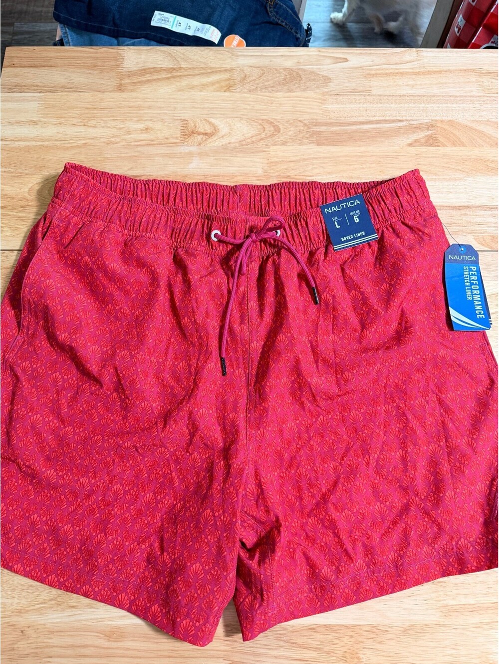 Nautica Men's Performance Stretch Liner Boxer Shorts Size L